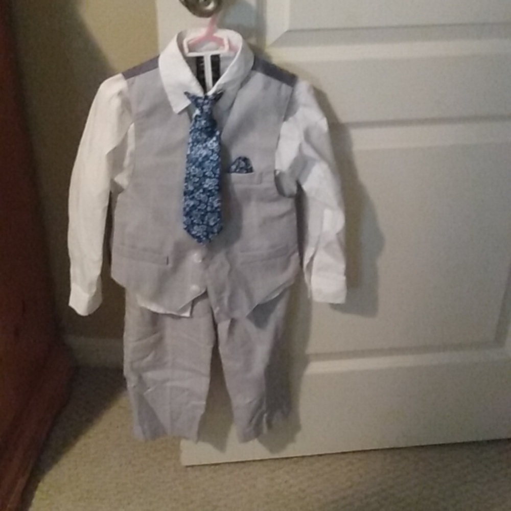 Adorable boy four-piece dress up outfit